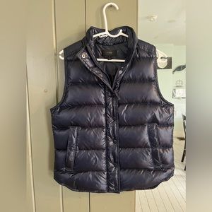 J Crew down puffer vest women’s M